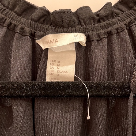 H&M Black Foil Print Maternity Party Dress- Never worn! - Picture 6 of 7